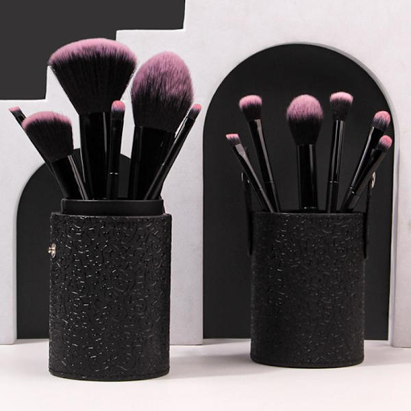 Professionelt makeupbørstesæt Foundation Blusher Kosmetisk Make- Bag