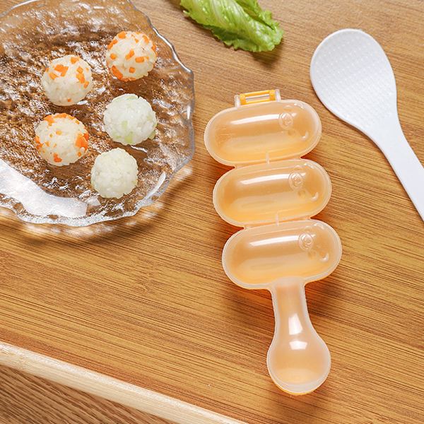 1 kpl Rice Ball Shaker Ball Diy Sushi Mold Pallomainen Pieni Riisi Orange