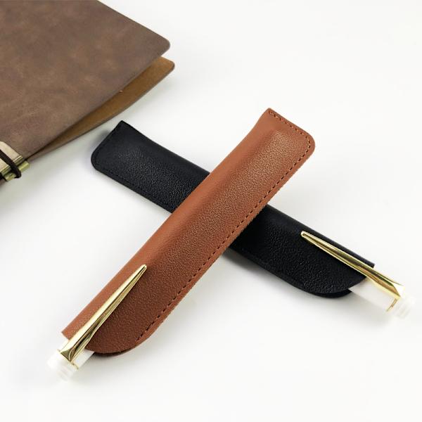 PU Läder Penna Skyddsfodral Slitstark Pen Bag Soli A7