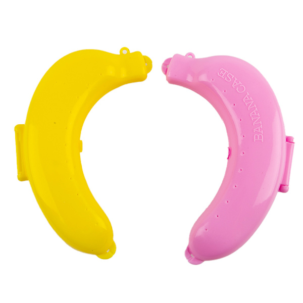 e Banana Case Protector Box Container Trip Outdoor Lunch Fruit Yellow