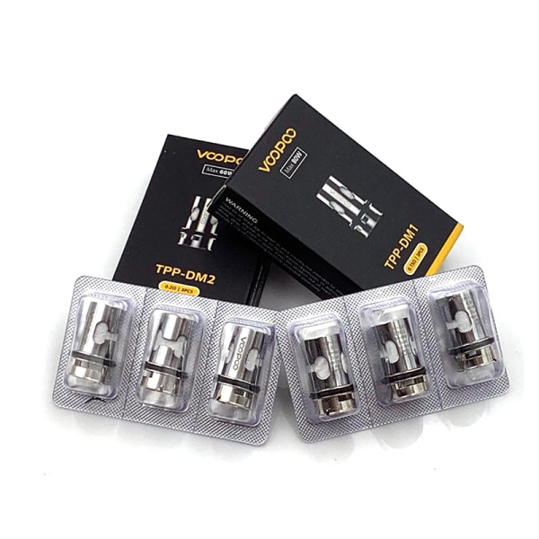 3 stk TPP Mesh Coil DM1 DM2 Coil 0,15ohm 0,2ohm Hodeforstøvning 0.2Ω