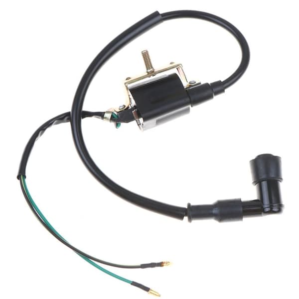 Motorcykel Tændspole 6V 2 Ledninger Tændspole Til Z50 CT70 Black