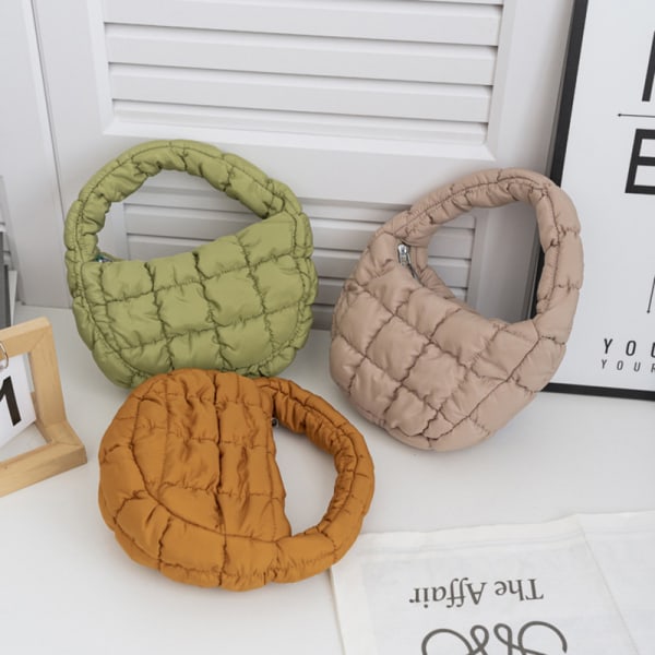 Mode Mini Puffer Tote Bag Elegant telefonväska Key Pouch Simp A6