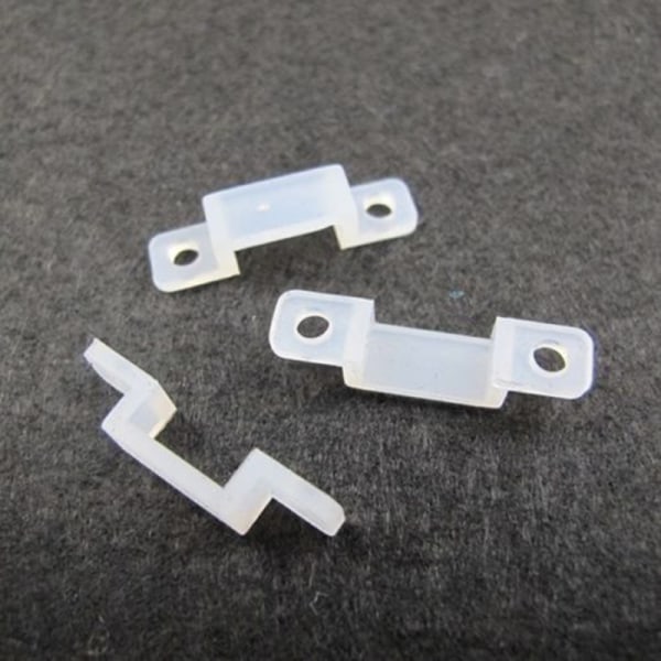 10 kpl Fixer Silicon Clip 10mm Fix 5050 5630 RGB Single Colo