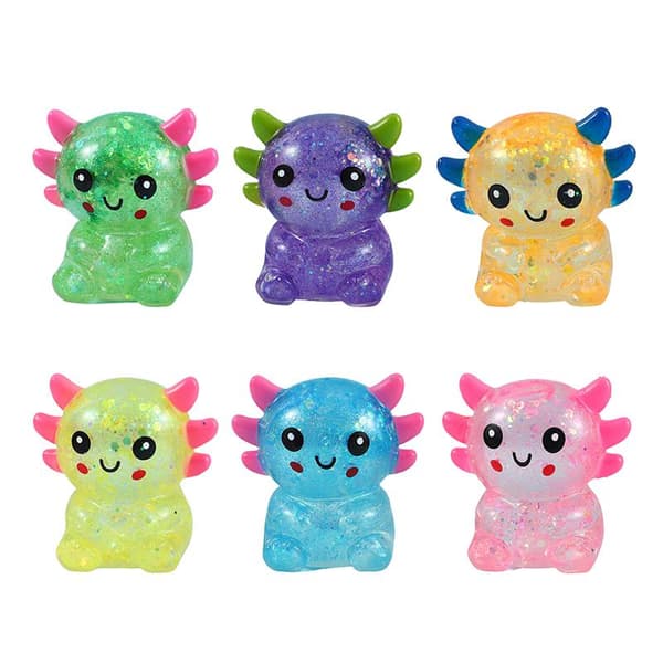 1 st Axolotl Stressbollar Squishy Sensorisk Fidgetleksak e Djur 5