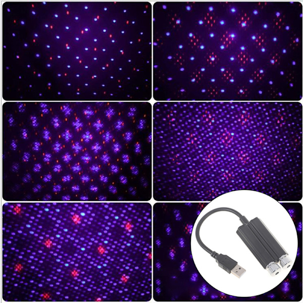 Car Roof Star Light LED Starry Atmosphere Ambient Projector Gal