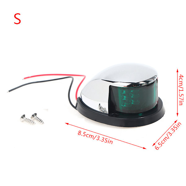 Venevalot punaiset ja vihreät 12V LED keulanavigointivalo Sailing S S