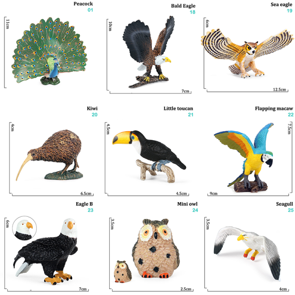 Simulation Bird Models Tyrkiet Flamingos Parrot Bird Models Acti 13(Macaw A)