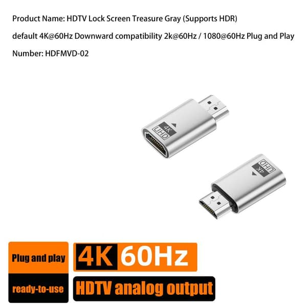 4k@60Hz -kompatibel Han Til Hun HDR Virtuel Til PC Bærbar Pr A3