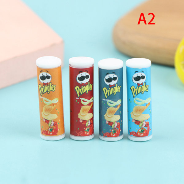4st/ set 1:12 Dollhouse miniture Simulation Potatischips flaska A2