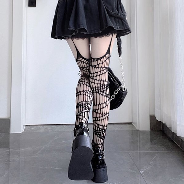 Hule netstrømper Strømpebukser Damer Full Body Fishnet