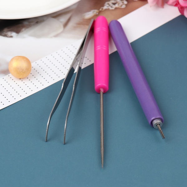 3-stk Pincet med rillepenne Værktøjssæt Quilling Paper DIY Set Paper