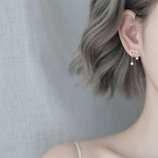 Fashion Zircon Star Earring For Women Exquisite Personality Tas
