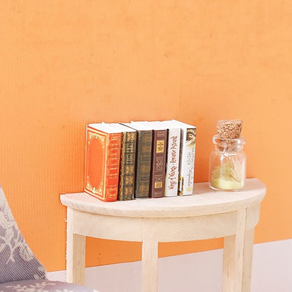 6 kpl 1:12 Dollhouse Miniatyyri sarjakuva Small Books Mini malli