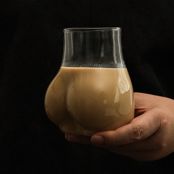 Ice Coffee Cup e Butt Glass 450 ml Lasitavara hauska kahvimuki Dr.
