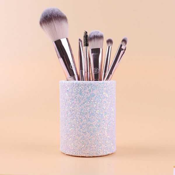 1 stk Kvinder kosmetisk makeup børste opbevaring spand blyantholder O Black