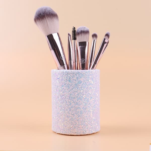 1 stk Kvinder kosmetisk makeup børste opbevaring spand blyantholder O Light pink