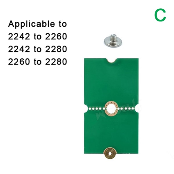 NGFF M.2 SSD-adapterkort 2242 til 2280 2230 til 2280 Overførsel Ca A