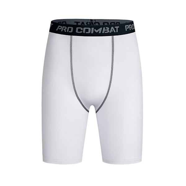 Sports fitness housut miesten juoksuurheilu tiukka resori quick-d white S