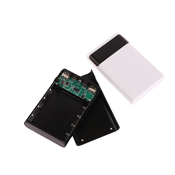 4*18650 Power Bank Case 15000mAh Batterilading Oppbevaringsboks DIY Black 10W