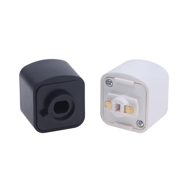 To-leder skinnestik Hvid sort metalhalogen lampefitting White