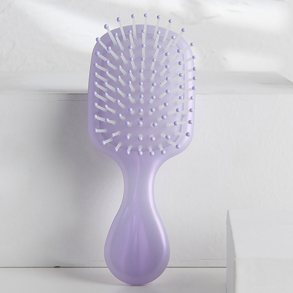 Mini Kam Luftpute Kam Anti Statisk Kam Massasjebørste for hodebunnen Purple Square