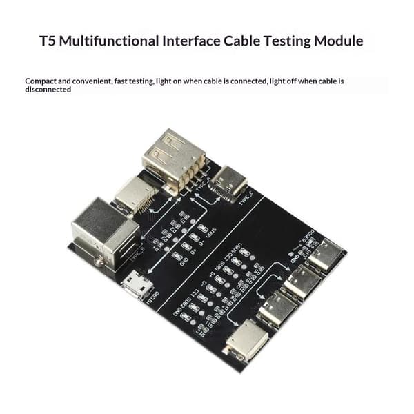 T5 Multifunktionelt Interface Kabeltestmodul til ledningskontrol