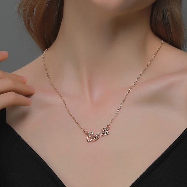 Brevhalsband Mode Kvinnlig Strass Queen Halsband För Wo Gold