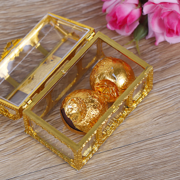 1 stk godteri sjokolade bokser bryllup favorisere fest dekorasjon Creati  Gold 5293 | Gold | Fyndiq