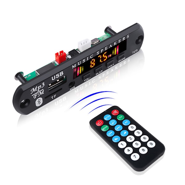 Bluetooth 5.0 MP3-spelare Decoder Board FM Radio USB 3,5 Mm AUX