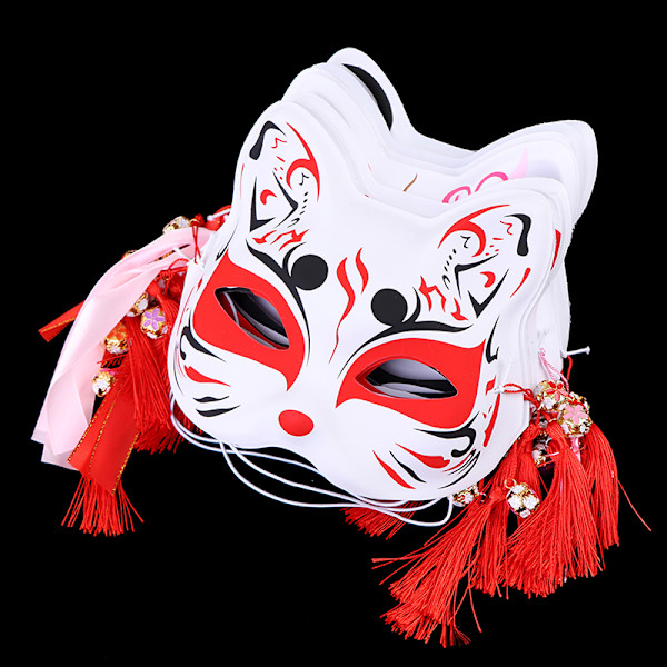 1kpl Anime Fox Masks Half Face Cat Mask Masquerade Festival osa A10