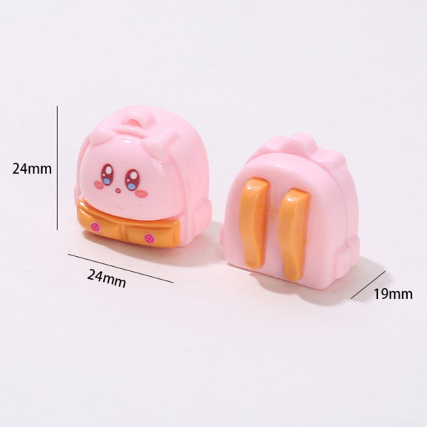 5 stk Anime Cartoon Star Kirby Ryggsekk Creative Pink Mini Penda A1