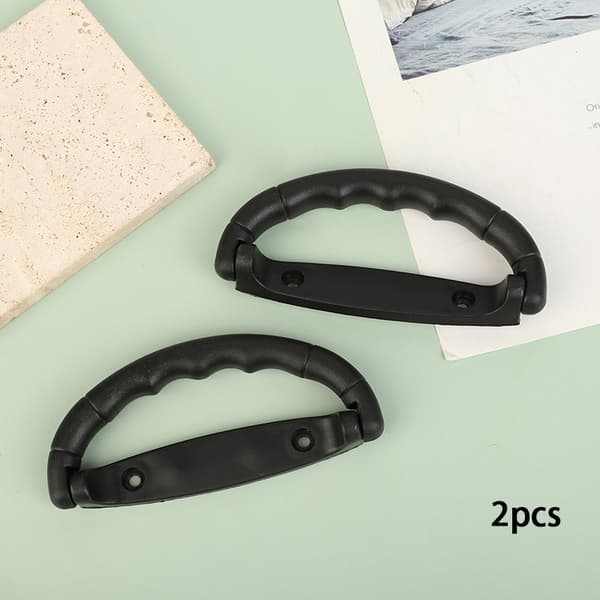 2 stk Sort plastik bagagehåndtag kuffert strop Pull Air Case