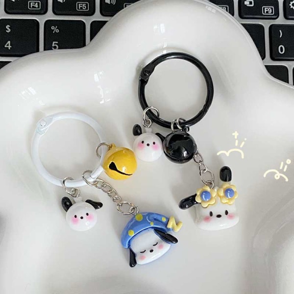 Kawaii Pochacco Nyckelring e Cartoon Keyholder Bag Pendant Decora A1