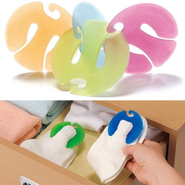 12st Sock Clips Sock Organizers Sorterare Hållare Sock Clip