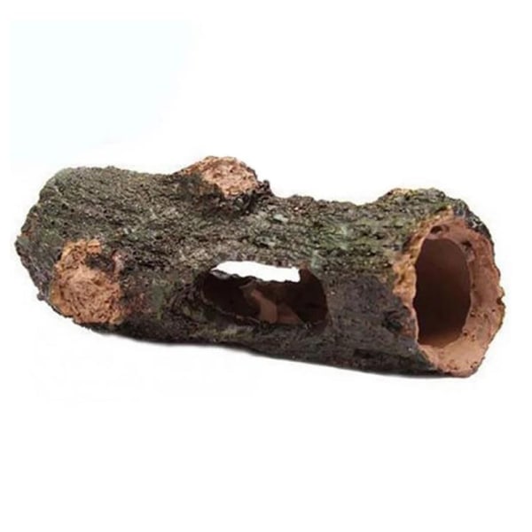 Ny ankomst Akvarium Ornament Hollow Hole Log Tree Tunnel Cave