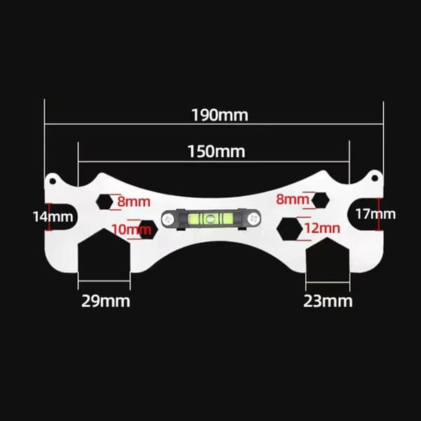 Multifunksjonell Bend Angle Leveling dusjkran Universal