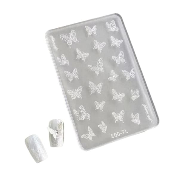 1 st rosett silikon nagelkonstformar 3D rosett silikon nagelformar bil A