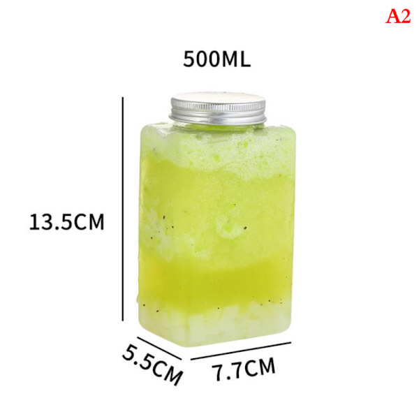 500 ml PET-muovipullot kertakäyttöiset astiat cap A2