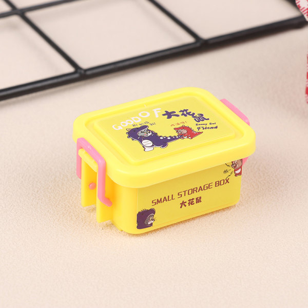 1/12 Dollhouse Mini Säilytyslaatikko Nukkekotilaatikot Nukkekoti Hom Yellow