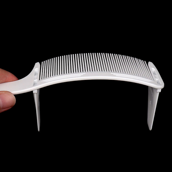 1 st Curved Clipper Comb Herr Barber Stylist Flat Top Brush tenn White