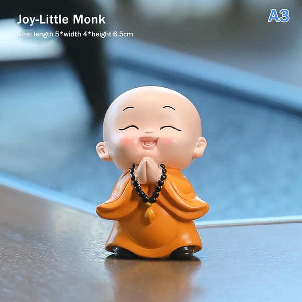 Mini Buddha-patsas Pienet buddhalaiset munkit Buddhalaispatsas Ze A3