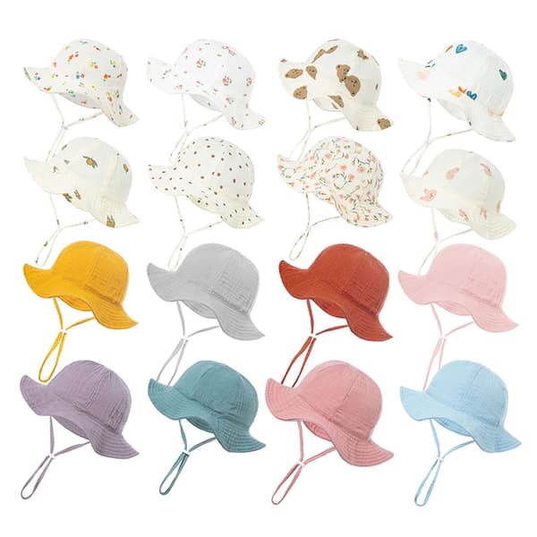 Baby bomullshinkhatt Nya print utomhuskepsar unisex Multicolor