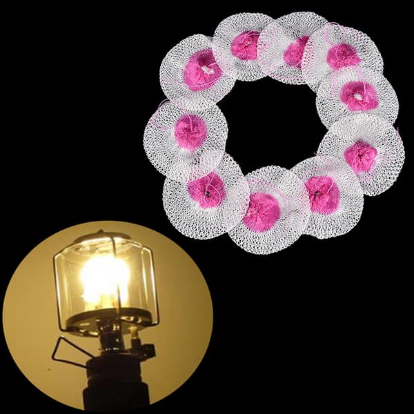 10 stk Mesh Camping Lanterne Mantles Lamp Mantle Parafin Lampe