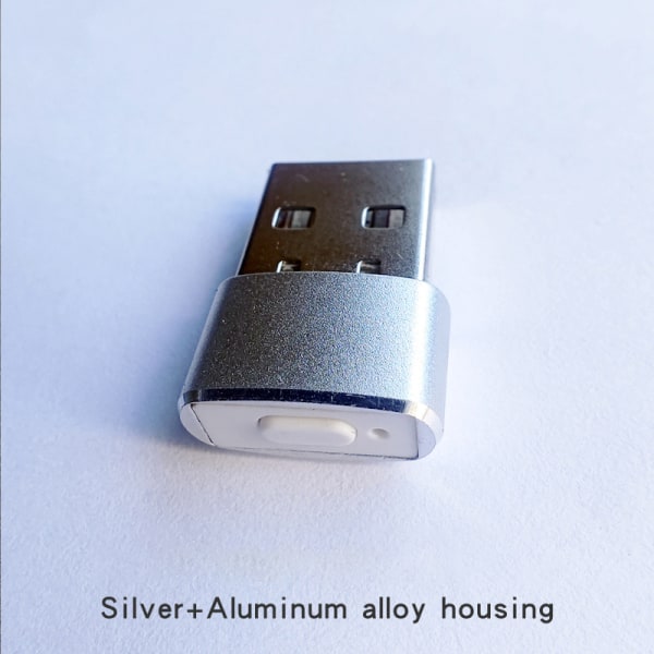 Mus Jiggler Uopdagelig Automatic Mover USB Port Shaker Silver