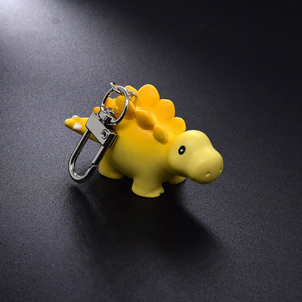 Nyckelring Rhinoceros Pendant Animal Key Ring Ryggsäck Charms B Yellow