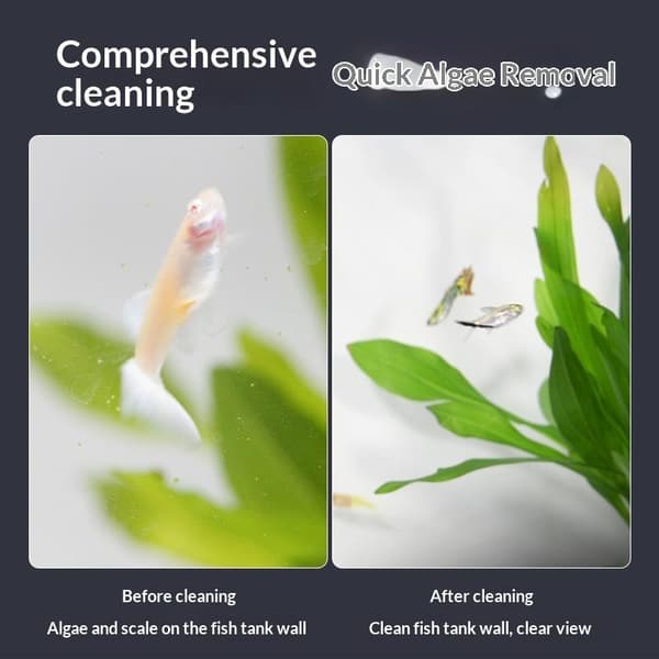 1PC Magnetisk Akvarium Glasrengöringsborste 8