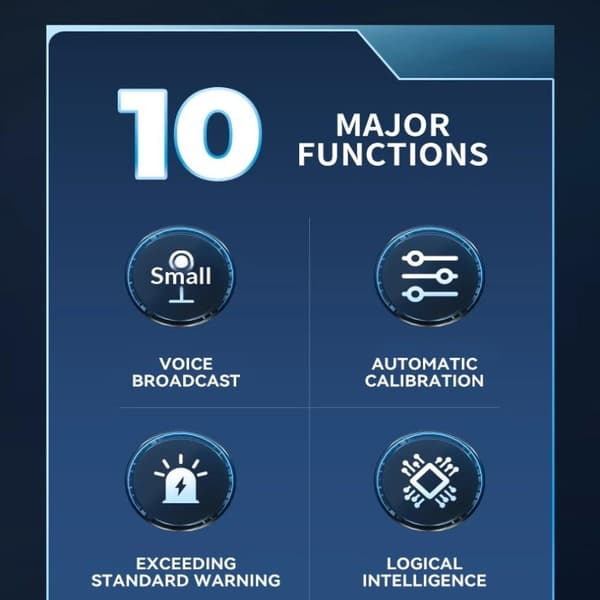 10-i-1 CO2 luftkvalitetsdetektor PM0.3 PM1.0 PM2.5 PM10 HCHO TV B