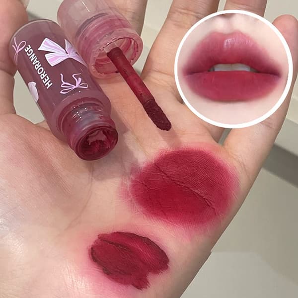 Matt sammetsläppglans flytande läppstift läppfärg lermakeup A2