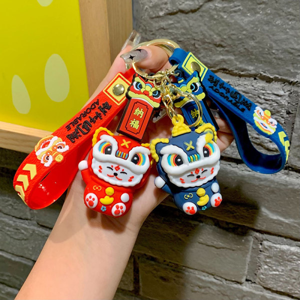 1 kpl e Lucky Cat avaimenperät sarjakuva avaimenperä riipus avaimenperä avain Red